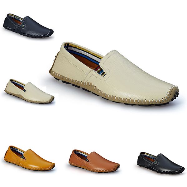 

2020 fashion men s driving business leather shoes in color of black brown light tan navy men s casual jagging walking shoes main19
