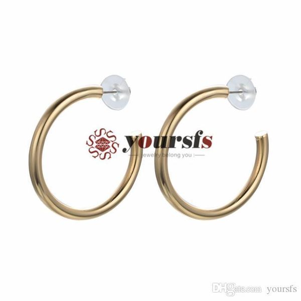 

yoursfs мода леди 18 к позолоченные европейских и американских тенденция большой уха кольцо день святого валентина подарок большой уха обруч, Silver