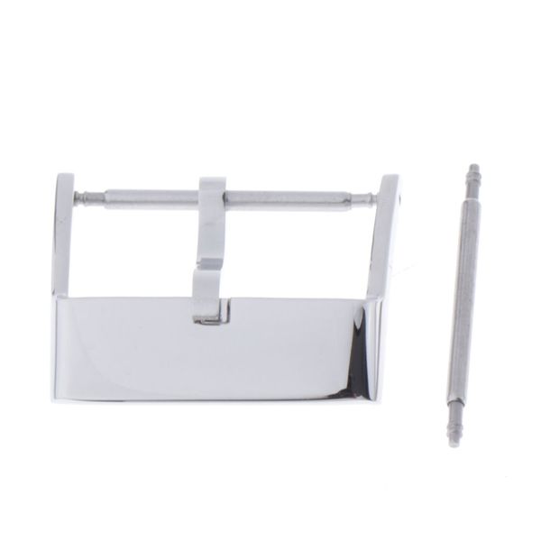 

fashion polished stainless steel wrist watch band buckle strap clasp fit 20mm leather belt watchband, Black;brown