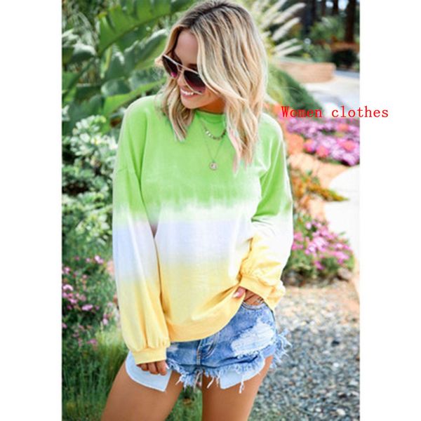 

женщины радуга толстовка мода 2019 новое прибытие осень роскошные толстовки повседневная градиент цвета женщин плюс размер топы размер одежд, Black