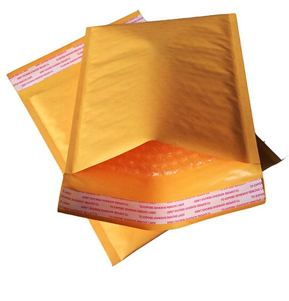 

5 pcs bubble envelope yellow waterproof packaging mailing bags envelope 160x220mm
