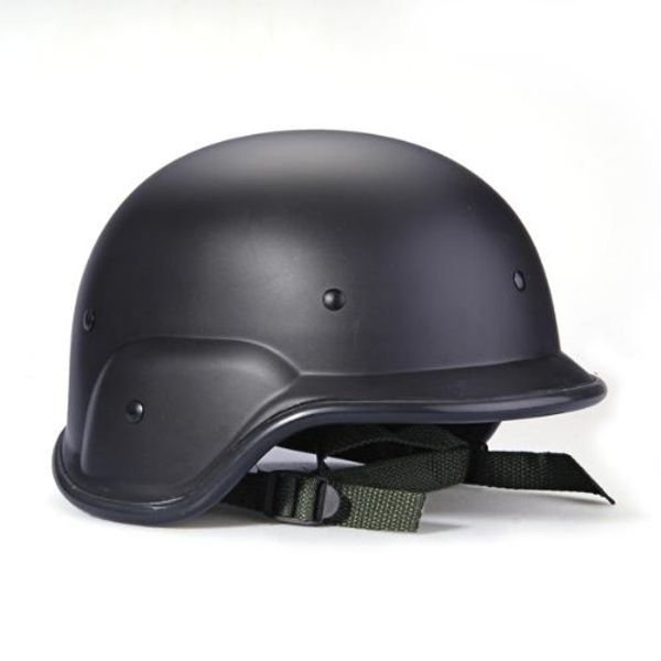

swat helmet black protector straps adjustable helmet