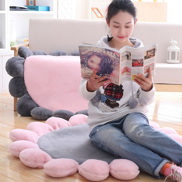 

flower cushion mat children's book play home decoration family decorative carpet plush carpet children's creative design blanket