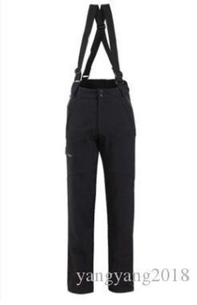 

wholesale - outdoor windproof waterproof ski mountaineering camping wind proof charge women warm soft shell pants, Black;white
