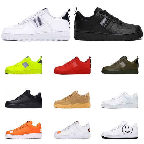 

2020 mens fashion sneakers utility black white triple volt red olive have a day flax women casual skateboard shoes platform size 36-45