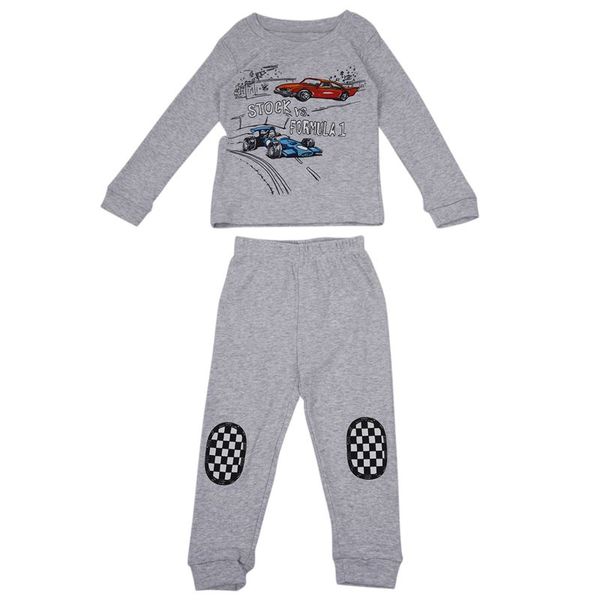 

fashion racing car baby boys kids homewear sleepwear pajamas set 7t, Blue;red