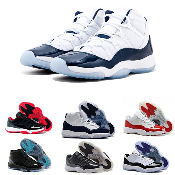 

11s sneaker prom night gym red chicago midnight navy unc space jam 45 23 men basketball shoes sports