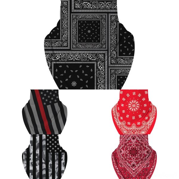 

plltu men style printed headband bandana scarf multifunctional seamless face mask tube ring scarf 233 women, Black