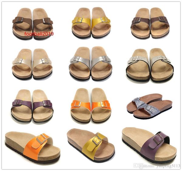 

new famous brand arizona men s / women s slippers sandals buckle summer beach leather