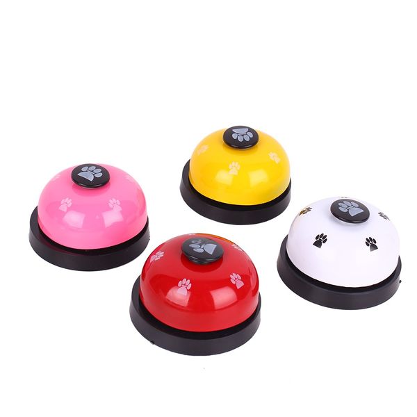 

footprint pet training bells for food feeding intelligence training bells for dogs/cats ball-shape paws printed pet ring toys