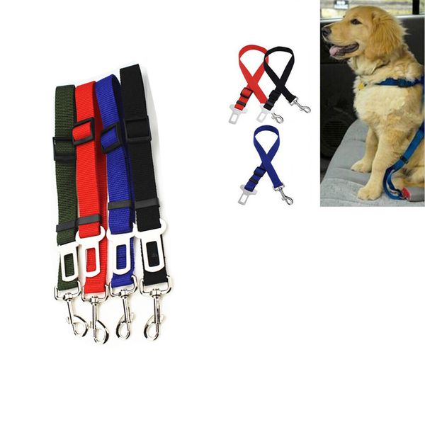 

1piece nylon pet dog&cat adjustable car safety belt collars pet restraint lead leash travel clip car safety harness high quality