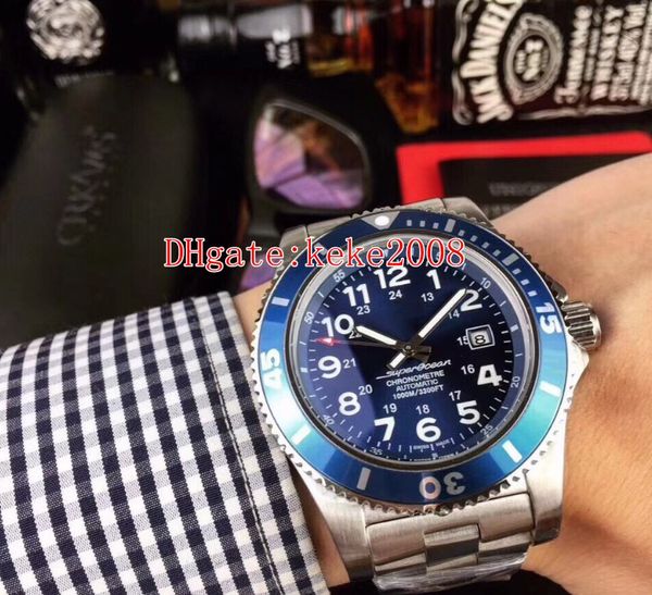 

6 style fashion superocean men wristwatches a17365c9/bd67/161a a17392d71b1a1 43mm stainless steel automatic mechanical mens watch watches, Slivery;brown