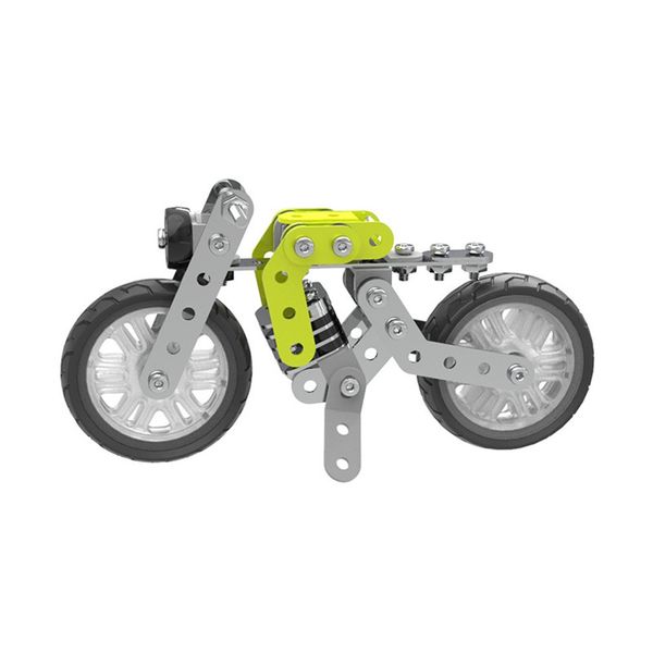 

120pcs diy stainless steel retro motorcycle puzzle toy building kits metal motor bike car models creative toys