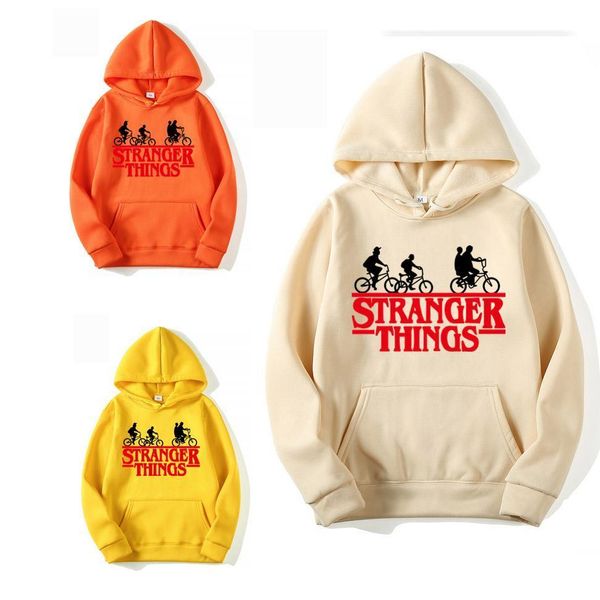

men hoodies spring 2020 designer mens sweatshirt cool streetwear hoodies with stranger thing printing plus size s-3xl, Black