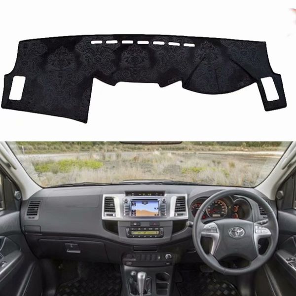 

flannel dashmat dashboard cover dash car mat carpet car-styling for hilux fortuner sw4 vigo pick up 2004 2005 2006 2015