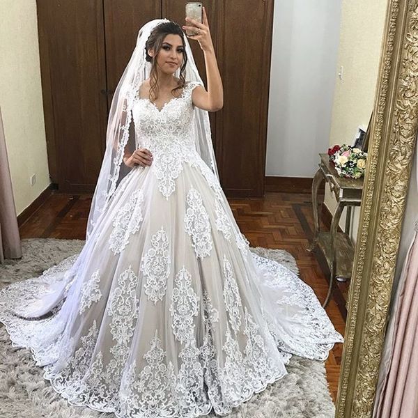 

2019 sleeveless boho wedding dress lace a-line appliqued sweetheart bridal gowns bohemian sweep train plus size