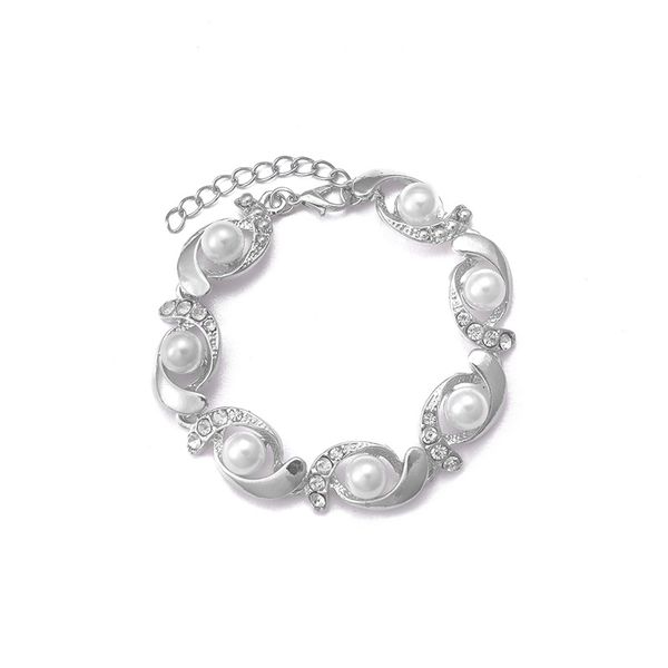 

12pcs/lot tiny imitation pearls bracelets for women and girls crystal bracelet jewelry wholesale, Black