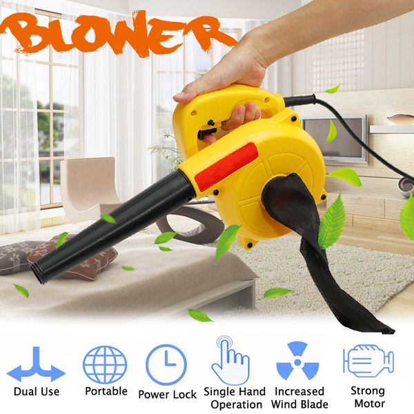 

900w powerful air blower vacuum cleaner portable electric turbo fan home computer dust remover leaf collector