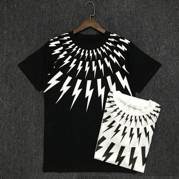 

новая мода casual mens конструктора t shirt пары мягкий хлопок короткие рукава hip hop мужчины женщины тис печати 2 цвета, White;black