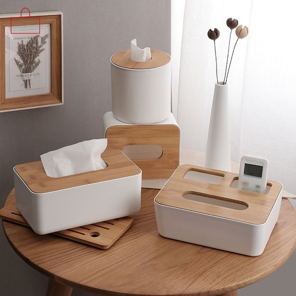 

rschef главная кухня деревянные пластиковые tissue box твердой древесины салфетки держатель простой стильный bamboo крышка отеля ящик для хр