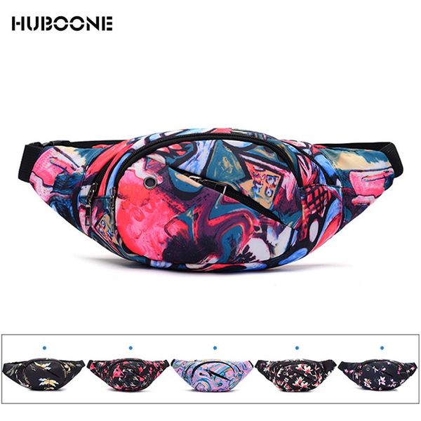 

2018 new fanny pack for women men waist bag 3d colorful belt bag women money phone bum men's banana waist bags men heuptas