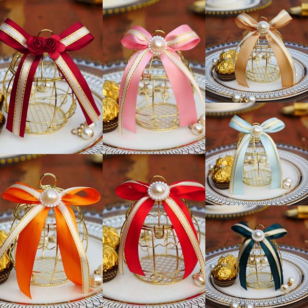 

свадебный box творческий золото металлические коробки романтик кованого железа птичьей клетки свадьба конфеты коробка коробка олова венчания