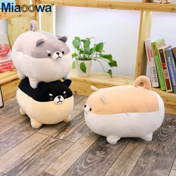 

new 40/50cm cute shiba inu dog plush toy stuffed soft animal corgi chai pillow christmas gift for kids kawaii valentine present y200111