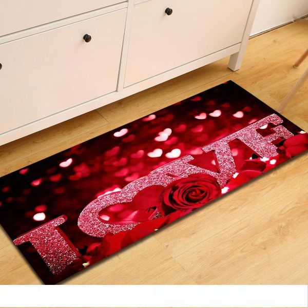 New Romantic Valentine S Day Gift Carpet 3d Non Slip Lovely Heart