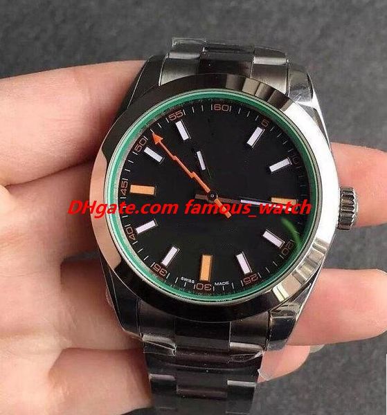 

Luxury Watch 8 Style Mens 116400 116300 Blue Dial Green Crystal Watch *MINT* 40mm Automatic Fashion Men's Watches Wristwatch