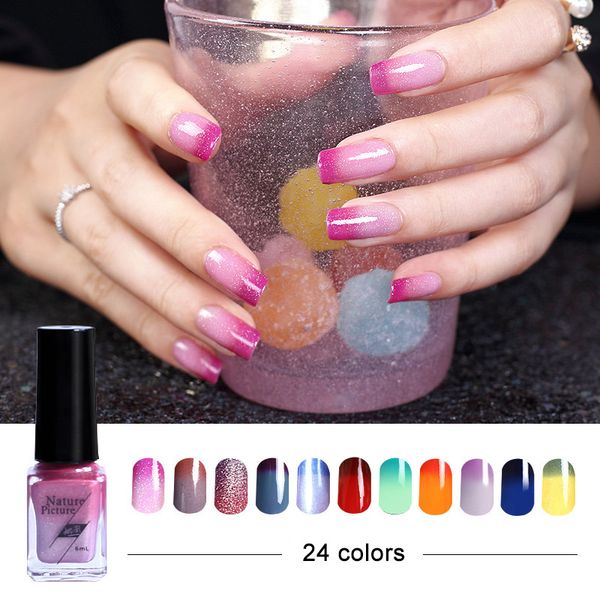 

1 pcs thermal changing color nail gel polish nail gel varnish lacquer