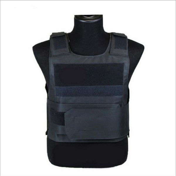 

men women security guard outdoor stab-resistant breathable tactical vest, Camo;black