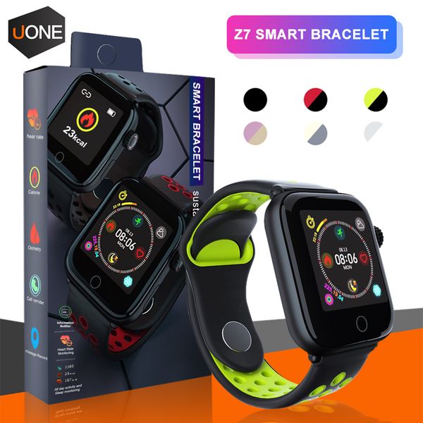 

Z7 mart watch fitne tracker heart rate bracelet martwatch monitor ip68 waterproof tep for apple watch pk dz09 io android mart phone