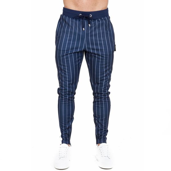 

autumn winter men trousers casual sweatpants male gyms fitness bodybuilding workout solid warm sportswear brand pencil pants, Black