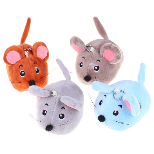 

9cm cute mini lovely mini mouse toys stuffed plush animal toy , key chain dolls random 4colors