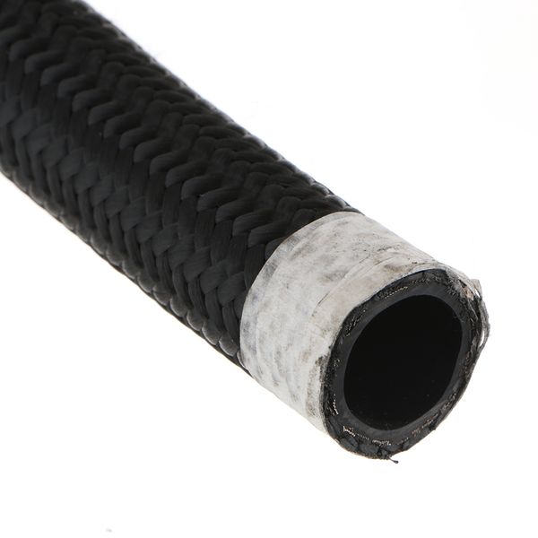 

1 meter black nylon cover braided oil fuel gas hose line tube cutter an10