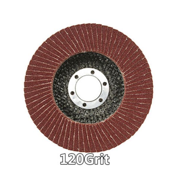 

115mm/4.5 flap wheels grinding sanding discs 40/60/80/120 grits angle grinder