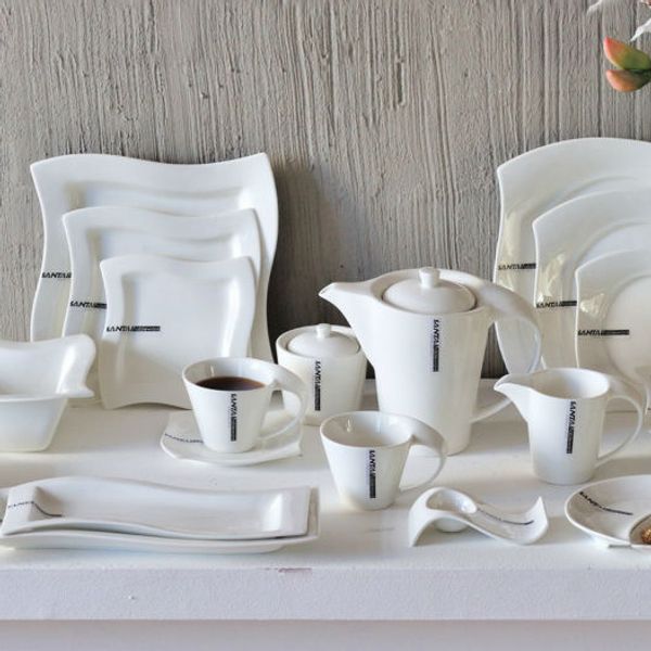 

chaozhou 2019 dinner set restaurant plates fine porcelain ceramic tableware