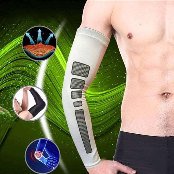 

high 2 pcs sunscreen cuff men and women climbing bicycling arm sleeve summer breathable elastic elbow protective sleeves dog88, Black;gray