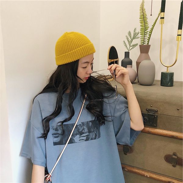 

large edition ins fashion duan xiu 2020 short-sleeved female t-shirt t-shirt loose student summer female, White