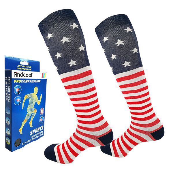 

findcool compression socks sneakers women men athletic socks calf support leg toe, Black
