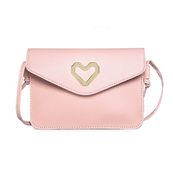 

2020 new mobile coin purse female double-layer large capacity small square bag sweet lady heart-shaped cross-body shoulder bag