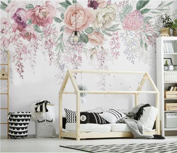 Télécharger gratuitement Images European Retro 3d Rose Flower Butterfly Wall Papers Photo actualisé salutations