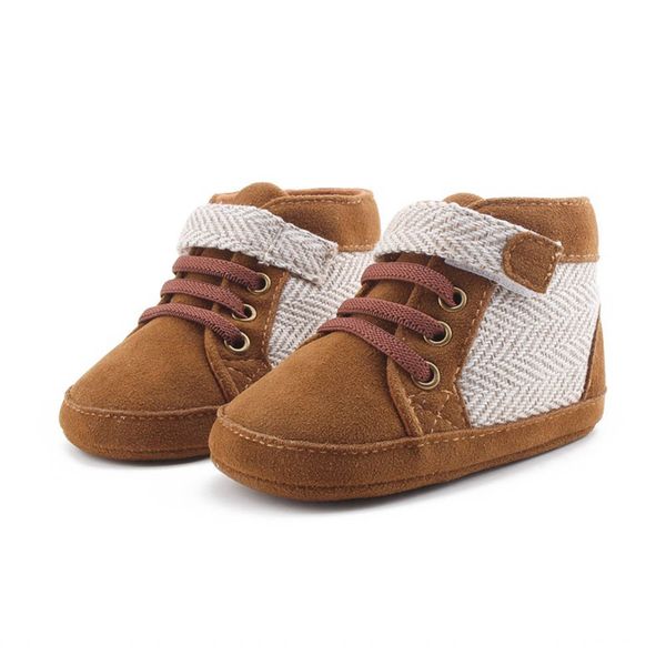 

autumn winter baby boys warm patchwork anti-slip shoes sneakers toddler soft soled boots first walkers, Black;grey