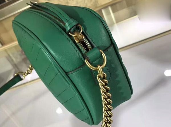 

5a 447632 24cm marmont small bags matelass shoulder women handbag,come with dust bag serial number