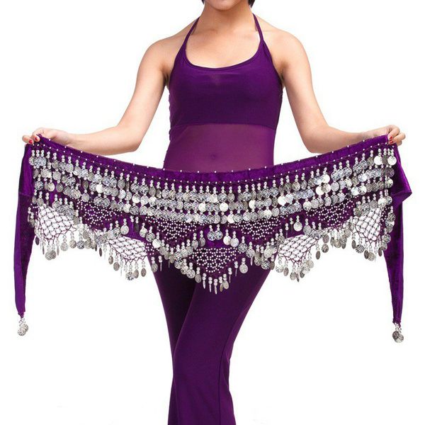 

2017 selling fashion women tribal belly dance hip scarves belly dancing waist belts women dancing wear, Black;red