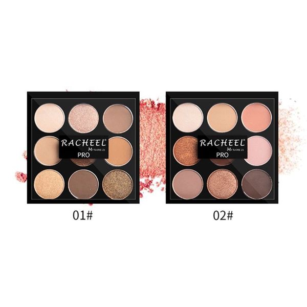 

1box eyeshadow makeup palette 9 colors shimmer matte pigmented eye shadow powder 875c