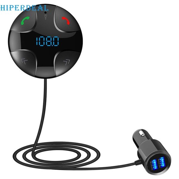 

car kit wireless bluetooth fm transmitter mp3 player usb lcd remote handssupport u disk tf player #e03