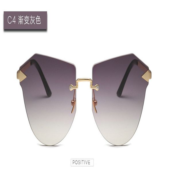 

arrow frameless gold sunglasses fashion design frameless women square sunglasses small metal classic retro men gradient sunglasses k7qzb