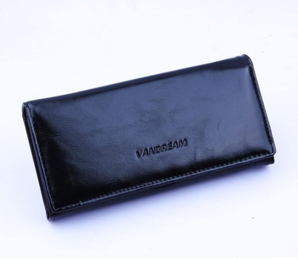 

wallet women pu letter printing black two foldable long flap cover clutch wallet, Red;black