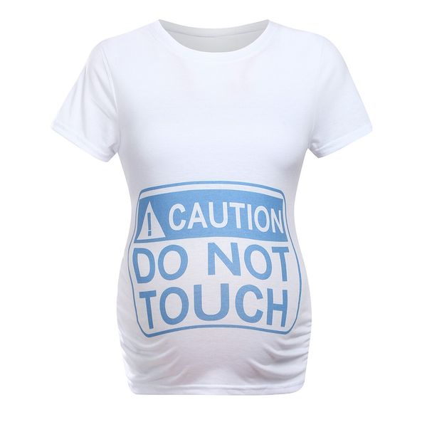

breastfeeding pregnancy shirts summer letter print short sleeve nursing clothes t-shirt maternity sports gym running, White